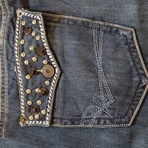 SEDUKA Men's Straight Jeans - Dark Blue 40 X 30.5